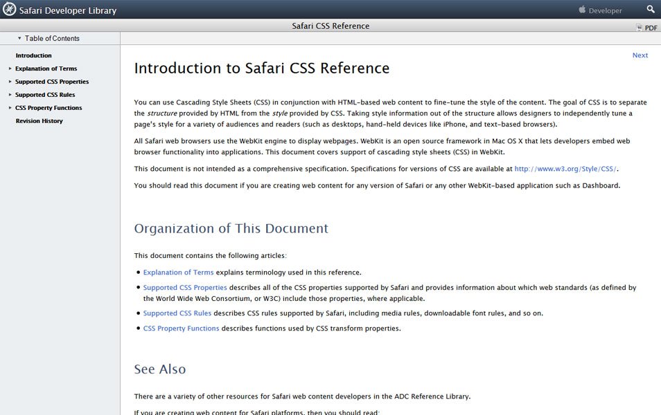 Safari-CSS-Reference